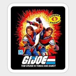 Tom Cruise is Tomax and Xamot in the Gi Joe Movie that never was Sticker